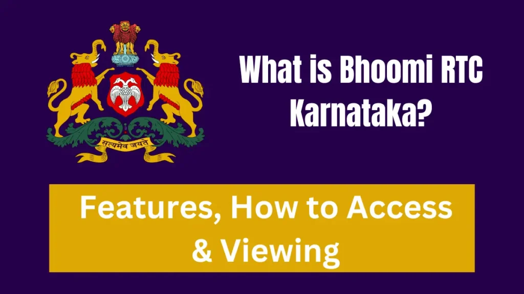 What is Bhoomi RTC Karnataka