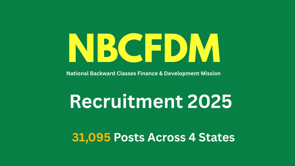NBCFDM Recruitment 2025
