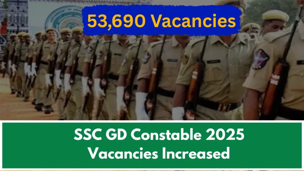SSC GD Constable 2025 Revised Vacancy