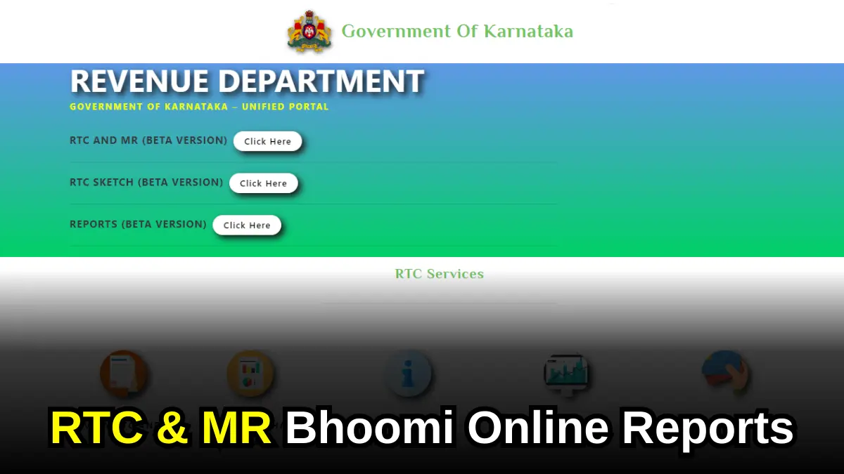 View RTC Bhoomi: View RTC and MR [Beta Version]